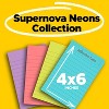 Post-it Super Sticky Notes 4" x 6" Supernova Neons Collection Lined 45 Sheet/Pad 24 Pads/Pack - image 2 of 4