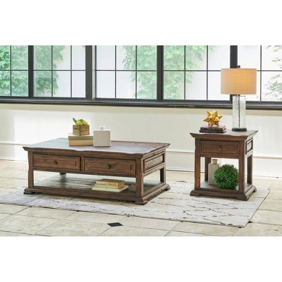 Rectangular Ella Coffee Table Brown - Picket House Furnishings