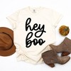 Simply Sage Market Women's Hey Boo Cursive Short Sleeve Garment Dyed Tee - 2 of 2