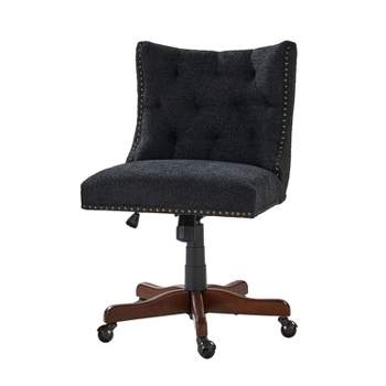 Arnd Modern Solid Wood Task Chair with Tufted Button|HULALA HOME