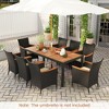 Tangkula 9 PCS Patio Dining Set for 8 Large Conversation Set w/ Umbrella Hole Seat Cushion - 3 of 4