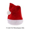 Unique Bargains Christmas Hat Fish Scale Checkered Polyester Red 11.42"x15.75" 1 Pc - 3 of 4