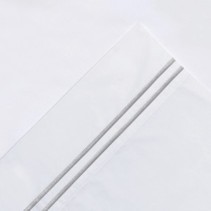 Pointehaven 300 TC Percale 100% Long Staple Cotton Double Satin Stitch Pillow cases pair - 1 of 4