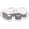 vidaXL 10 Piece Patio Sofa Set with Cushions - Beige and Gray With Table - 3 of 4