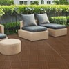 Wood Plastic Composite Deck Tiles Set of 20pcs, Composite Decking Resist Rust, Water, Weather, Indoor&Outdoor, Easy to DIY & Maintain - 4 of 4