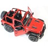KiNSMART - Jeep Wrangler Rubicon Off Road 4x4 5 inch 1:34 Scale Die Cast Model Replica Toy Car (Red Opentop) - 4 of 4