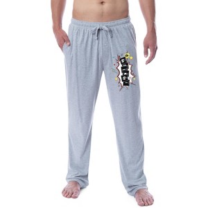 The Big Bang Theory Mens' Bazinga! Periodic Table Sleep Pajama Pants Grey - 1 of 3