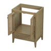 ChicFurnit Bathroom Vanity 24 Inch Bathroom Cabinet Base with Rattan Doors and Drawer for Bathroom, Brown, 23.6"*17.7"*33.03" - 4 of 4