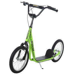 NAYSAYE Youth Scooter Kick Scooter for Kids 5+ with Adjustable Handlebar 16" Front and 12" Rear Dual Brakes Inflatable Wheels - 1 of 4