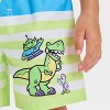 Toddler Boys' Toy Story Striped Swim Shorts - Green - 3 of 3