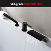 SUMERAIN Tub Filler Faucet Handheld Shower, High Flow Waterfall Bathroom Bathtub Faucet, Matte Black - 4 of 4