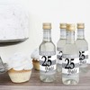 Big Dot of Happiness We Still Do - 25th Wedding Anniversary - Mini Wine and Champagne Bottle Label Stickers - Anniversary Party Favor Gift - Set of 16 - 3 of 4