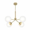 Hunter Fans 30" Hepburn 4 Light Ceiling Chandelier Modern Brass Finish - Elegant Design for a Touch of 1920s Glamour - 2 of 4