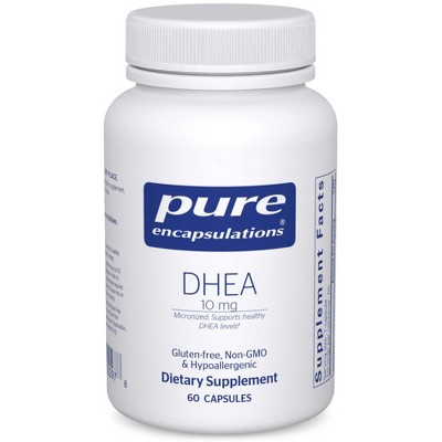 Pure Encapsulations DHEA 10 mg - Supplement for Immune Support, Fat Burning, and Hormone Balance