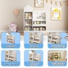 INFURNIC Decorative Bookshelf Multi Shelf Kids Storage Organizer with Baskets Cubby Shelf for Books and Toys, White, 31.5"*11.8"*39.5" - 4 of 4