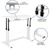 Flash Furniture Work From Home Kit - White Adjustable Computer Desk, LeatherSoft Office Chair and Inset Handle Locking Mobile Filing Cabinet - 4 of 4