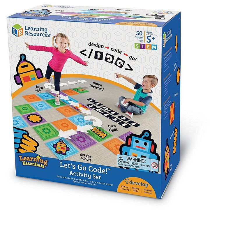 Learning Resources Let's Go Code! Activity Set, 50 Pieces, Ages 5+, 5 of 9