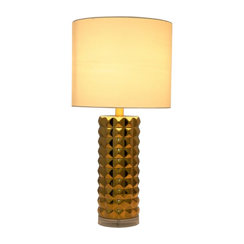 SAGEBROOK HOME 25&#34; Ceramic Table Lamp Gold, 3 of 9