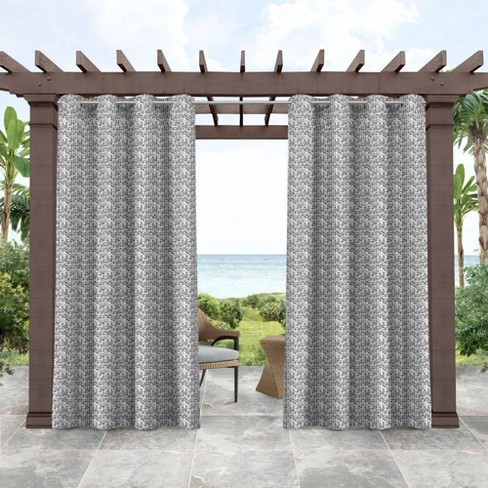 Set Of 2 Indoor Outdoor Curtain Panels, Indoor Outdoor Décor Gazebo 2pk Curtains