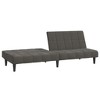 vidaXL 2-Seater Sofa Bed Dark Gray Velvet - 4 of 4