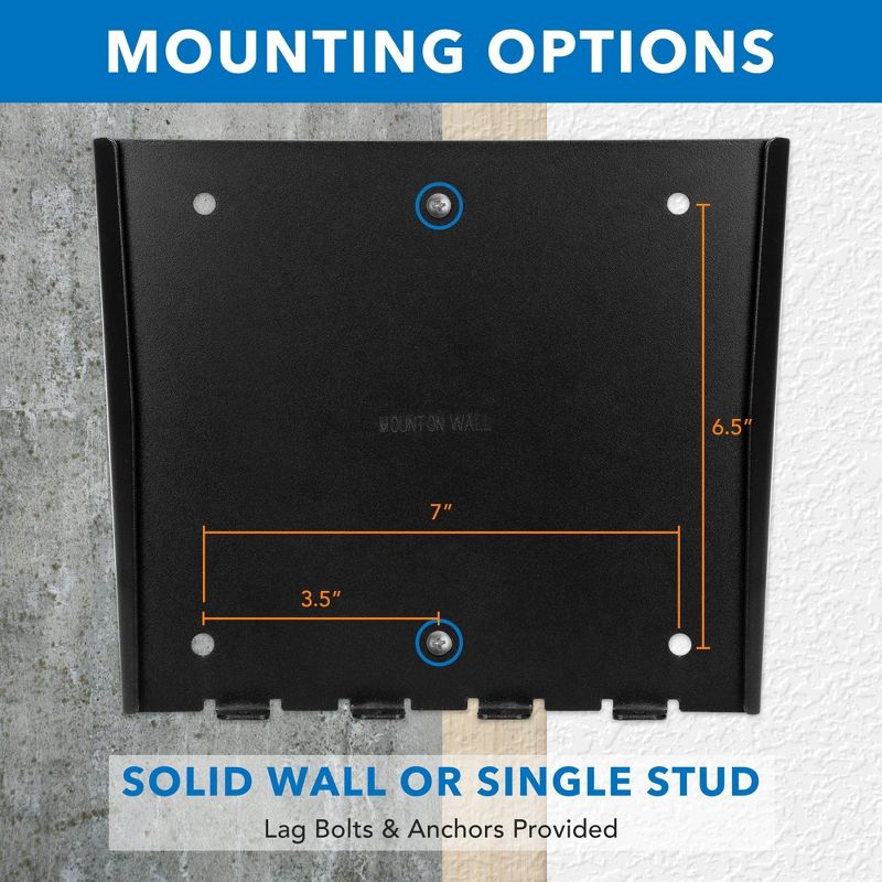 Mount-It! Low-Profile Fixed TV Wall Mount w/ Removable Plate | Flush Wall Mounting Bracket Fits 23" - 42" Screens Up To VESA 200x200 mm, 66 Lbs. Cap., 6 of 10
