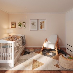 Modern Abstract Living Room Area Rug, Washable Rugs for Bedroom Non Slip, Soft Carpet for Dining Room Home Decor - 1 of 4