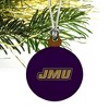 James Madison University Dukes Logo Mini Small Tiny Wood Christmas Tree Holiday Ornament - 3 of 4