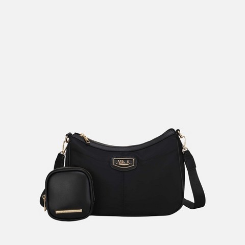 MKF Collection Crossbody Bag with Removable Pouch, Freya | MKF Collection by Mia K - Black
