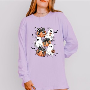 Simply Sage Market Coquette Ghost Collage Garment Dyed Long Sleeve - 1 of 3