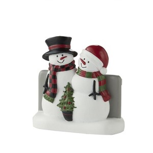 SKL Home Saturday Knight Ltd Woodland Winter Toothbrush Holder - 4.24x2.58x4.27, Red - 1 of 3