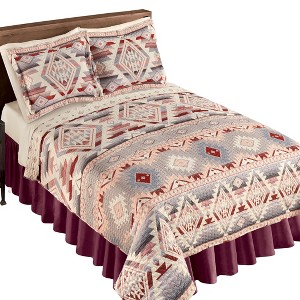 Collections Etc Cozy Reversible Muted Southwest Design Quilt King ...