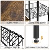 Yaheetech 5-Tier 56" H Baker’s Rack with Wire Basket & Power Outlets, Rustic Brown - 4 of 4