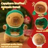 TITQWOP Christmas Capybara Plush with 9 Pcs Clothes & Accessories,Christmas Stuffed Animals,Cute Plush Toys,Birthday Gifts&Dress Up Cute Plushies - 4 of 4