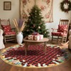 Christmas Area Rugs for Living Room Bedroom Xmas Themed Plaid Festival Winter Decorations Rugs Soft Foldable Accent Rug - 3 of 4