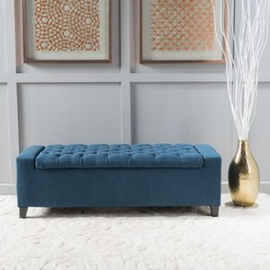 CAVINAS 50" Tufted Storage Ottoman Bench,Multi-Functional Foot Rest with Hidden Compartment,Storage Bench for Bedroom,Living Room,Entryway - 1 of 4