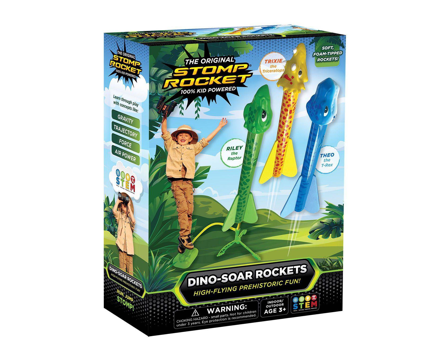 Stomp Rocket Dinosaur 6 Rockets