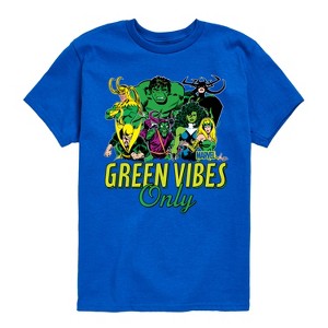 Boys' - Marvel - St. Patrick's Day Green Vibes Only Short Sleeve Graphic T-Shirt - 1 of 4