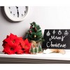 Juvale 4 Pack Poinsettias Artificial Christmas Flowers, Lifelike Red Poinsettias with Velvety Petals for Holiday Decor, 16.5 In - 3 of 4