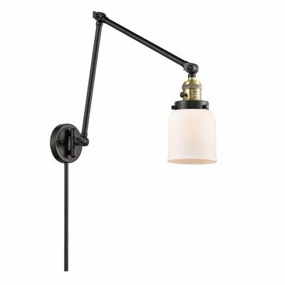 Bell - 1 Light Swing Arm Wall Sconce In Industrial Style-30 Inches Tall and 8 Inches Wide
