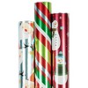 Jam Paper & Envelope 3ct Frosted Holidays Christmas Gift Wrap Rolls : Target