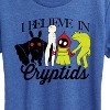 Women's - Instant Message - I Believe In Cryptids Short Sleeve Graphic T-Shirt - 2 of 4
