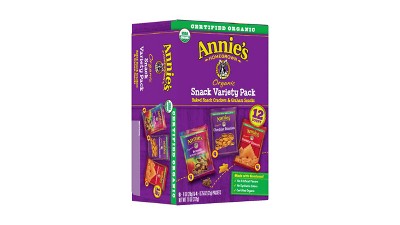 Annie's Homegrown Snack Pack - Organic - Variety - 12Ct - Case of 6 - 12  count, Case of 6 - 12 CT each - Kroger