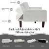 MyDepot Sofa Bed Convertible Loveseat Leather Sofa with Tapered Wood Legs, 74.4 Inch - 4 of 4