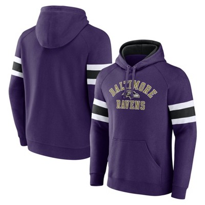 Nfl Baltimore Ravens Men's Gray Full Back Run Long Sleeve Lightweight  Hooded Sweatshirt : Target