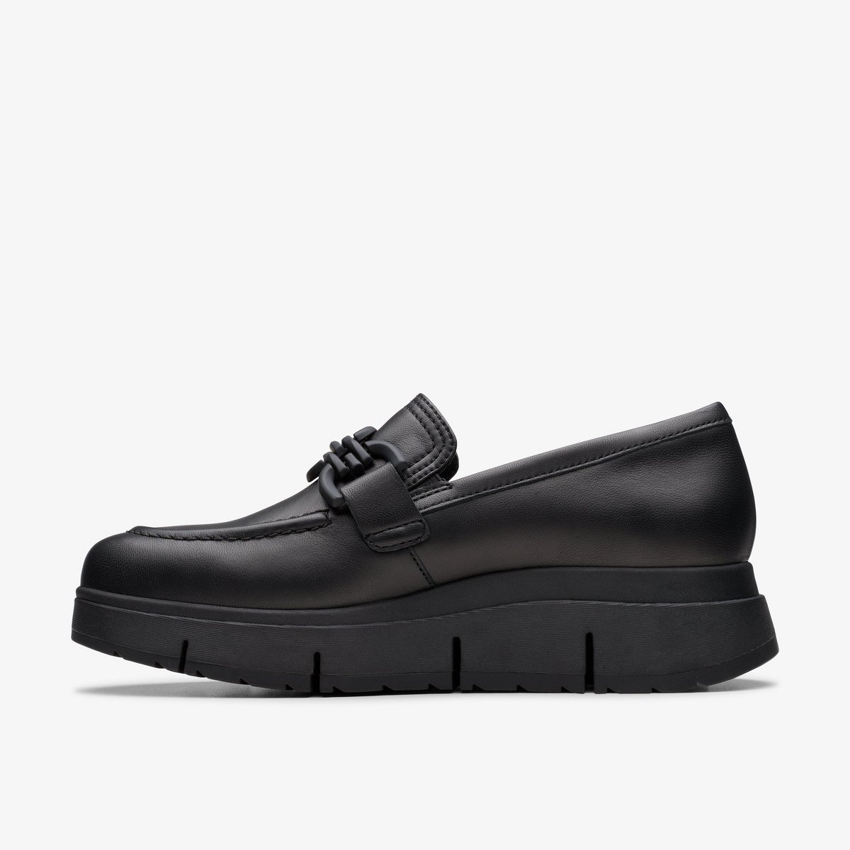 Обувь Clarks Womens Loriini Izzy Black Leather Shoes 5 Medium — фото 3