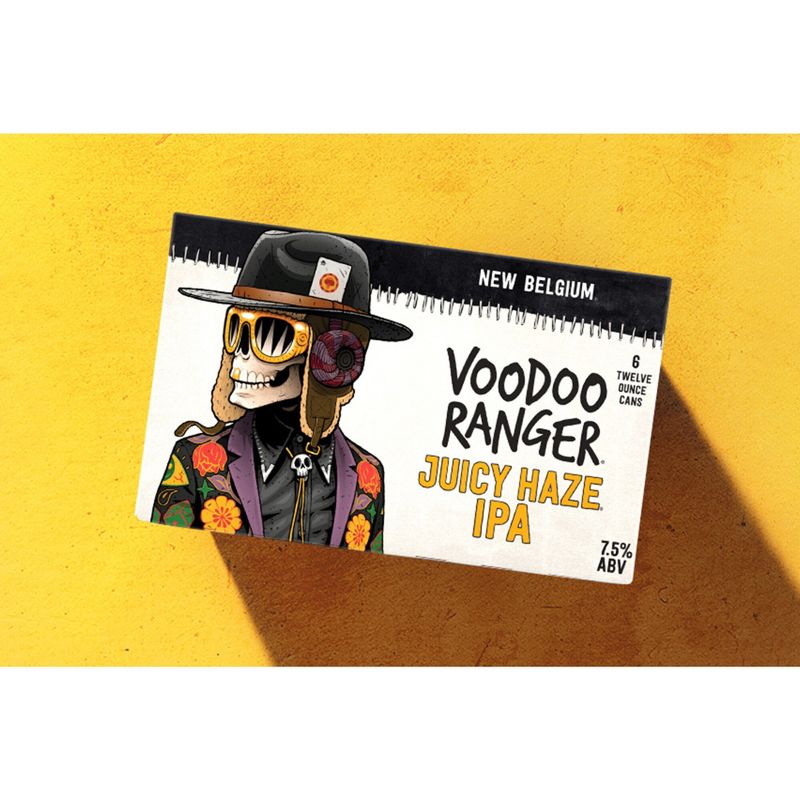 New Belgium Voodoo Ranger Juicy Haze IPA Beer - 6pk/12 fl oz Cans, 4 of 10