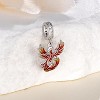 Sterling Silver Phoenix Charm - Mythical Bird Pendant for Jewelry, Gift for Women - 3 of 4