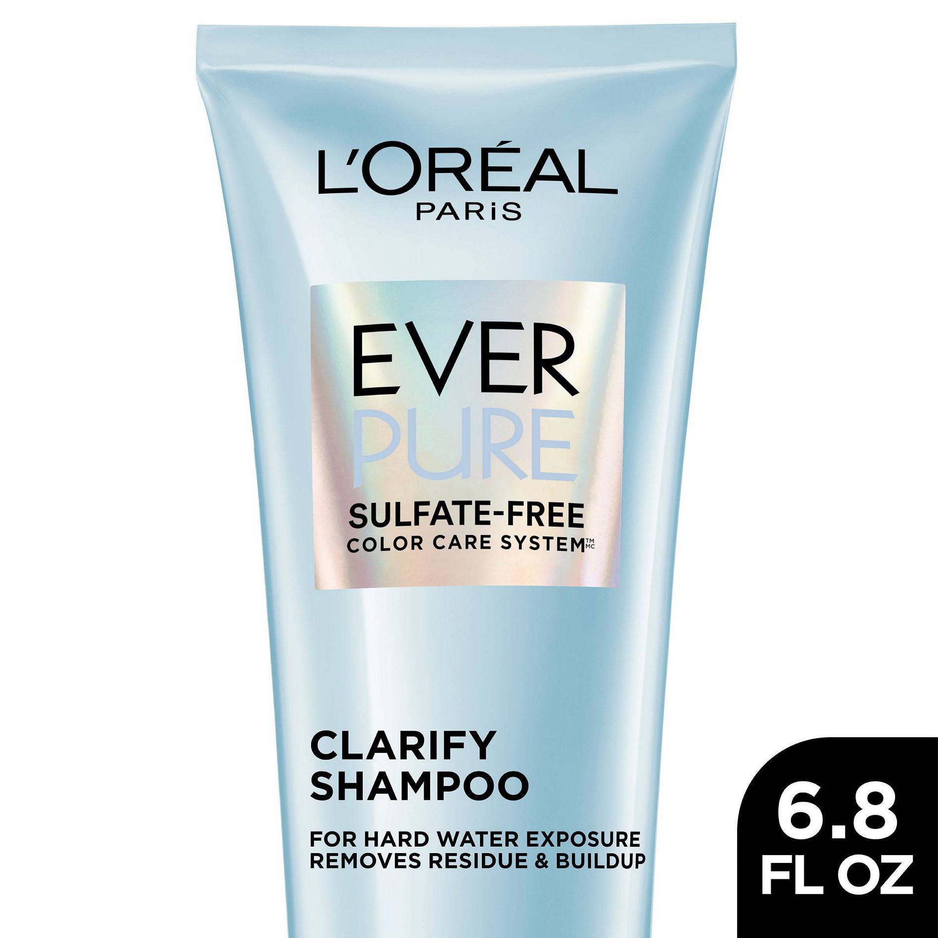 L'Oreal Paris EverPure Clarify Shampoo for Build Up - 6.8 fl oz: For Colored & Oily Hair, Paraben & Sulfate-Free, With Vitamin C