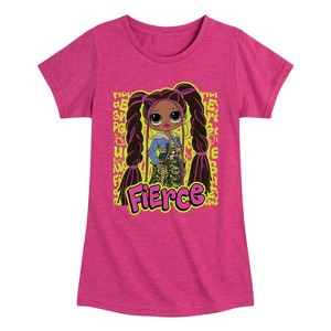 Girls' - LOL Surprise! - Fierce Graffiti Fitted Short Sleeve Graphic T-Shirt - 1 of 4