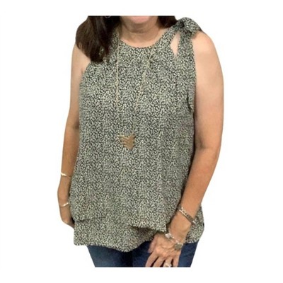 Women's Tiered Tie Sleeveless Top - LLOVE